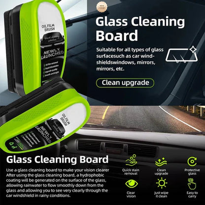 Oil Film Remover 2.0 – 150ml Windshield Cleaning Brush for Automotive Oil Film Removal